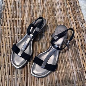 Alfani Elegant Black and Silver Women's Sandals